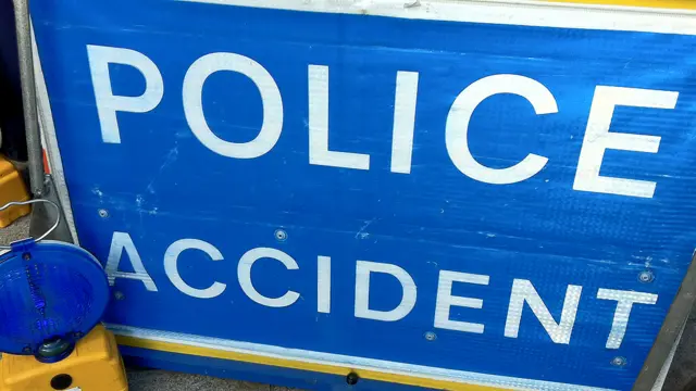 Police accident sign