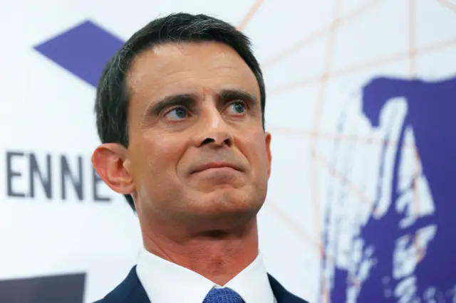 French Prime minister Manuel Valls attends the launch of "La Fabrik des talents" (Talents Manufactury)in Evry on May 18, 2016