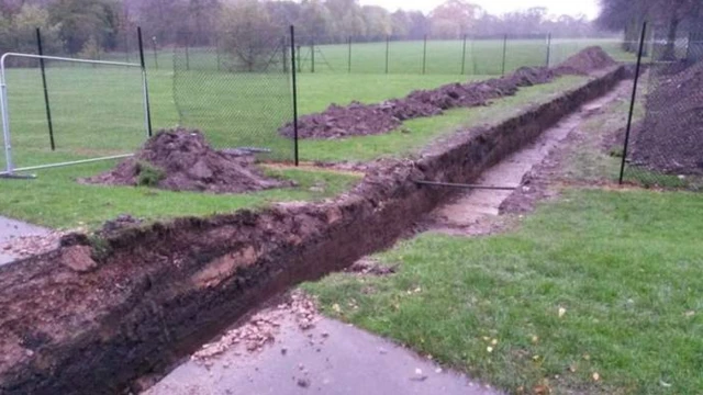 Archaeological dig at Chester Green in Derby