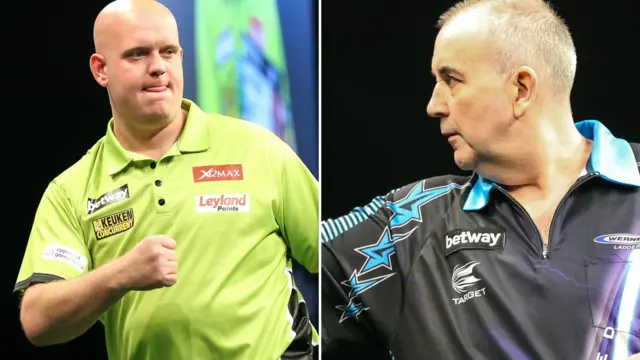 Michael van Gerwen and Phil Taylor