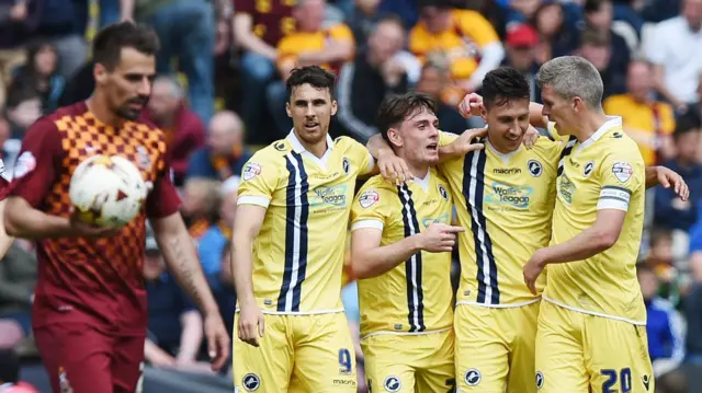 Millwall players celebrate