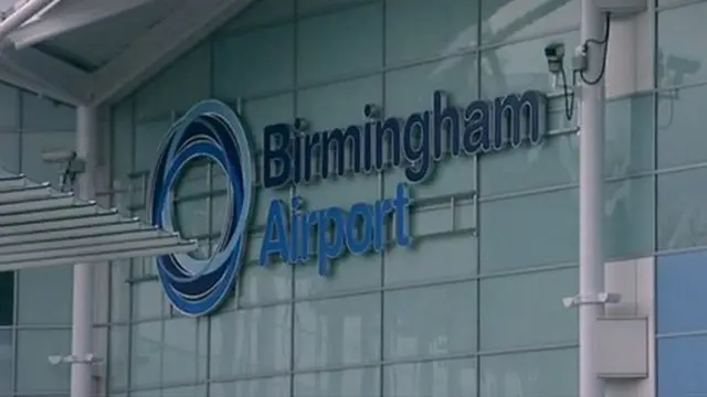 Birmingham Airport sign