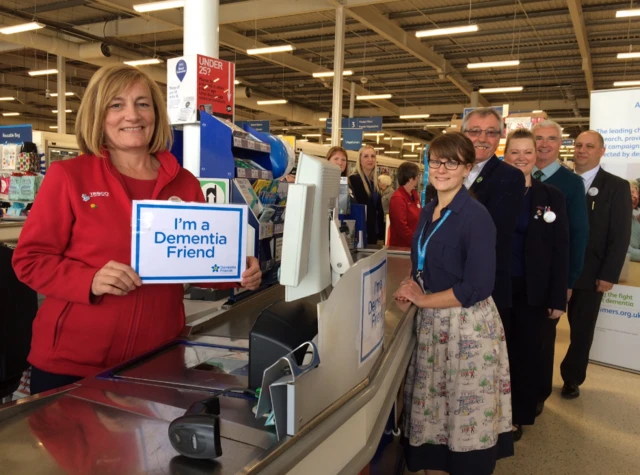 Demetia friendly till at Tesco store in Alfreton