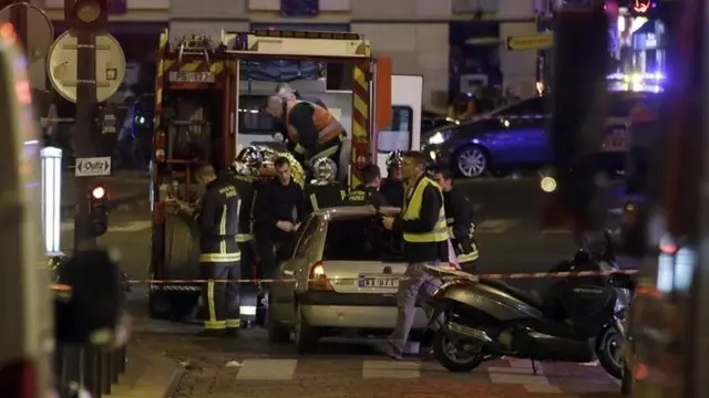 Ambulance outside the Bataclan