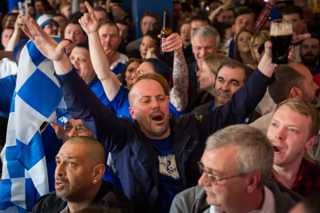 Fans in Leicester