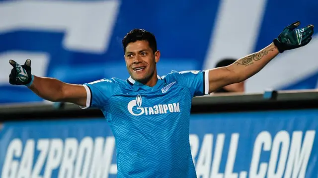 Hulk celebrates a goal