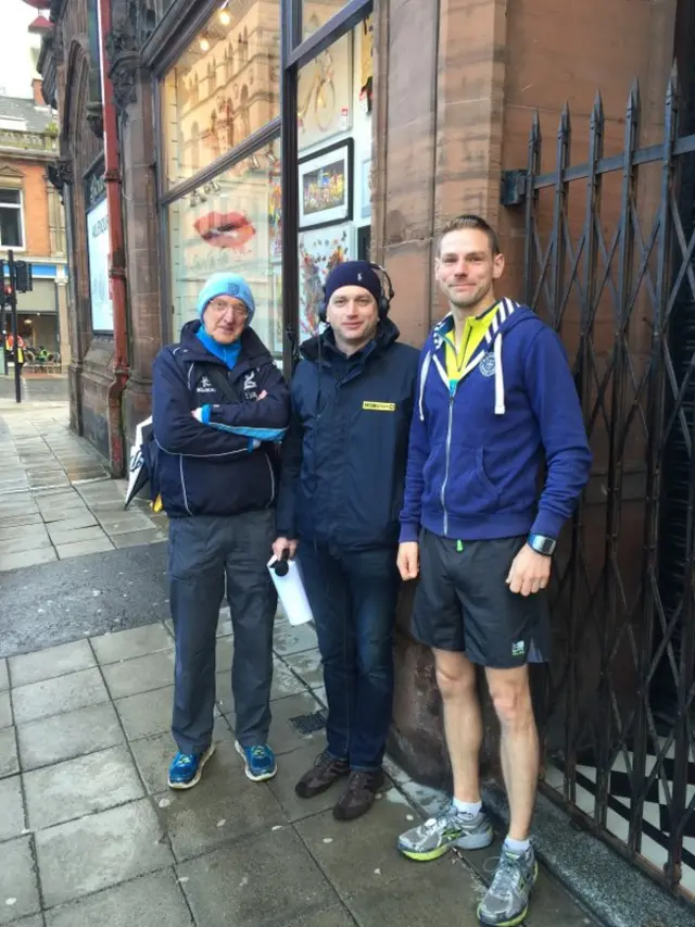 Joel Taggart with John Glover and Colin Welsh