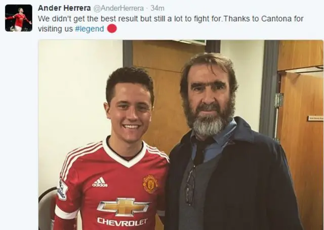 Ander Herrera and Eric Cantona