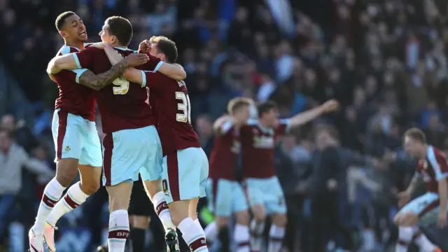 Burnley celebrate