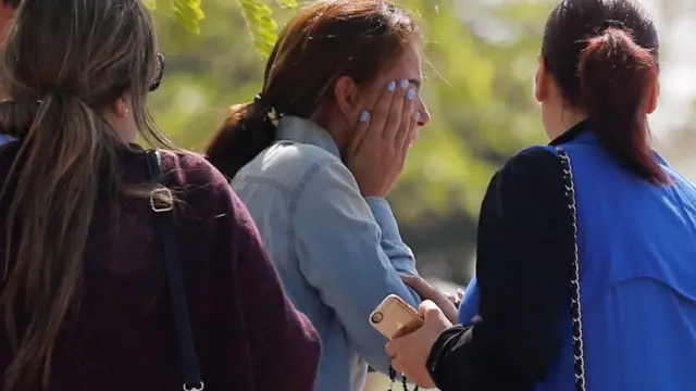 Grieving relatives