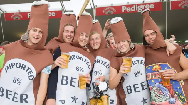 Beer bottle men