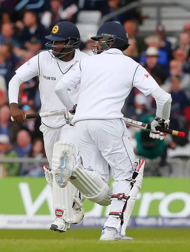 Players run between the wicket