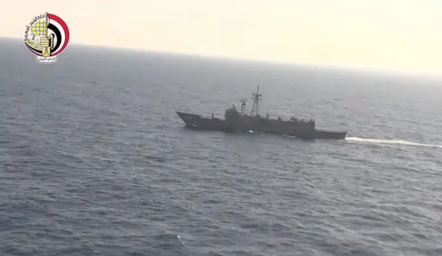 Ship in Mediterranean