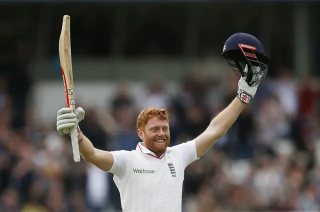 Jonny Bairstow celebrates