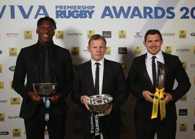 Maro Itoje, Mark McCall, Alex Goode