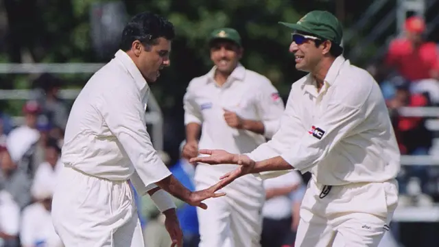 Waqar Younis and Wasim Akram