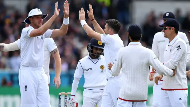 England celebrate