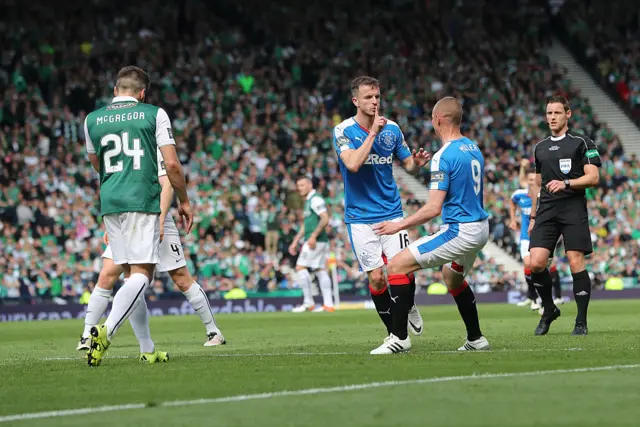 Andy Halliday celebrates his goal