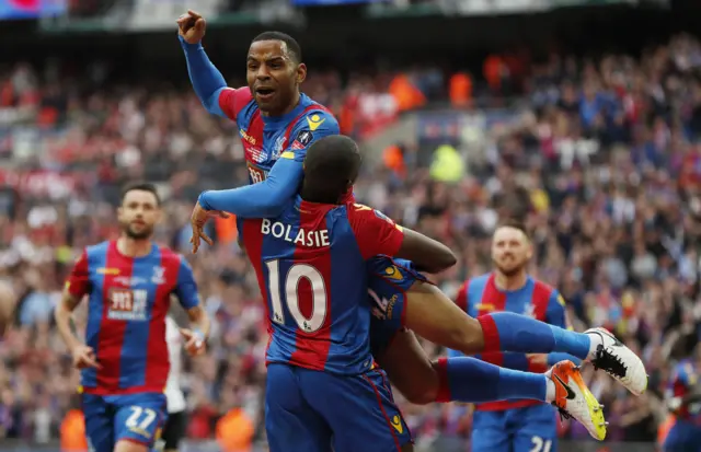 Jason Puncheon celebrates