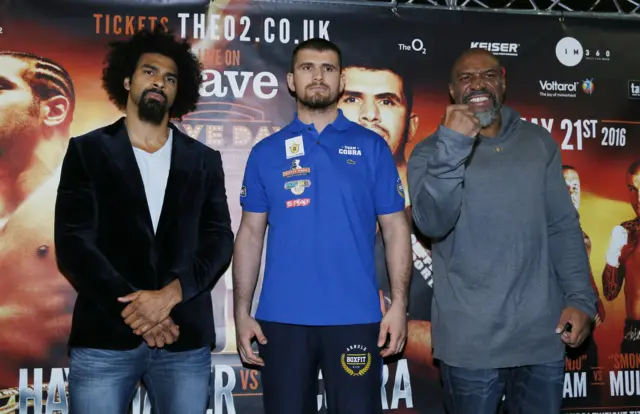 David Haye, Arnold Gjergjaj, Shannon Briggs