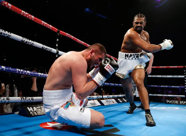 David Haye wins