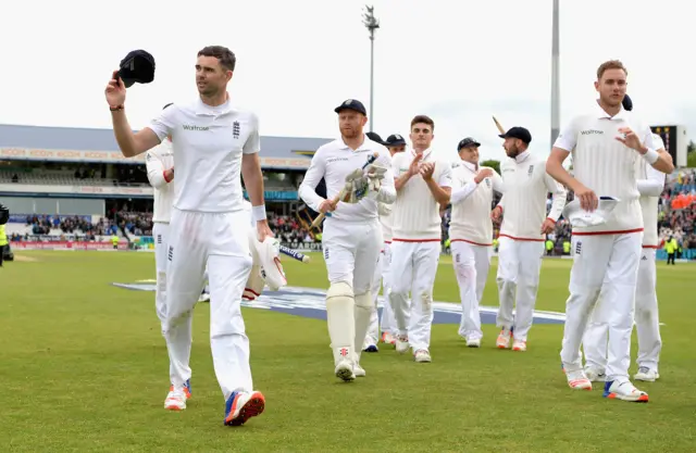 England celebrate