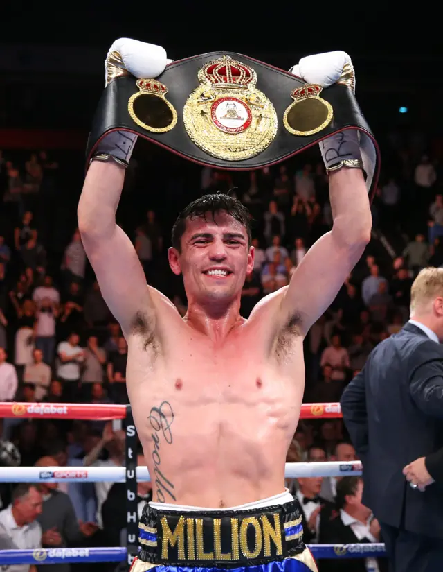 Anthony Crolla with WBA lightweight title