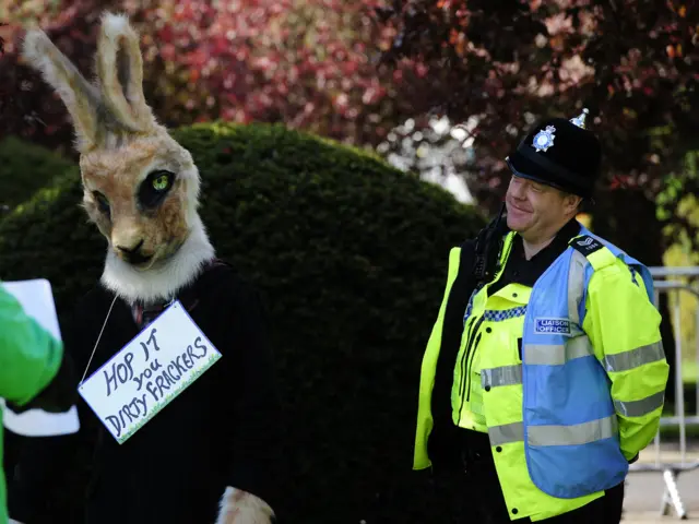 Fracking protest