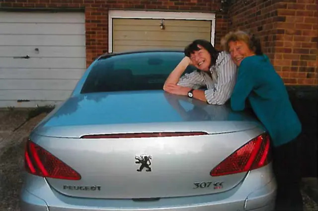 Patricia Wilson pictured left, with her mother