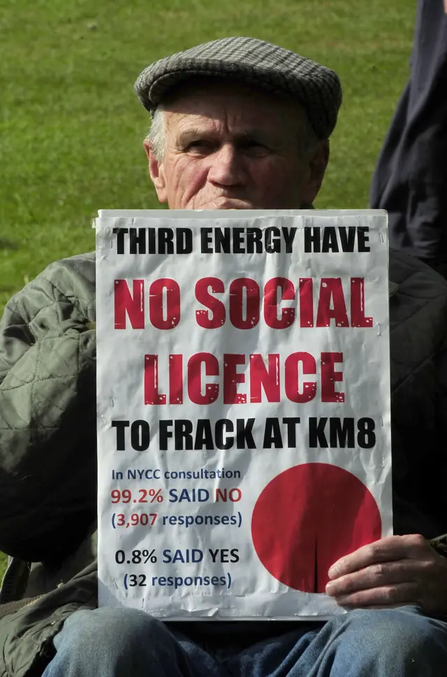 Fracking protest