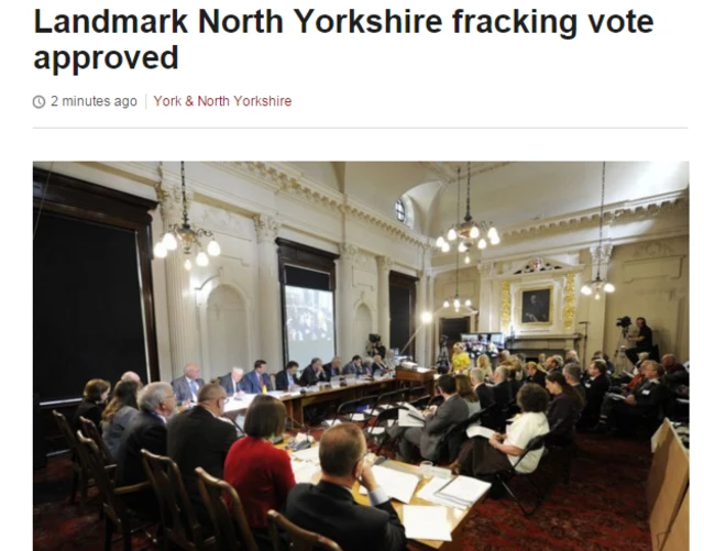 BBC fracking story