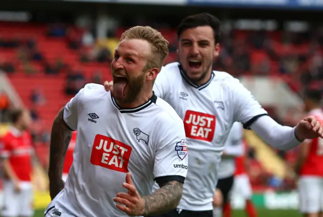 Derby County goal celebrations