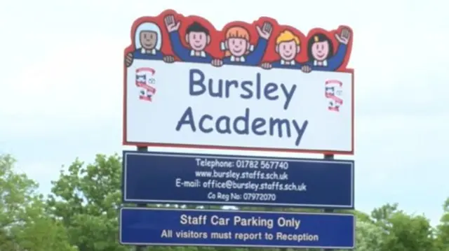 Bursley Academy sign