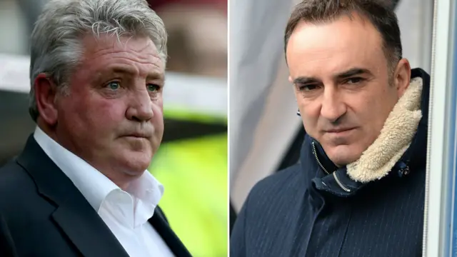 Steve Bruce and Carlos Carvalhal