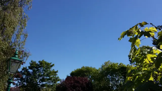 Blue skies in Potters Bar