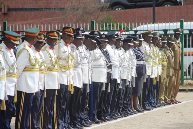 In their finest, Zambia's military celebrating Africa Day at Freedom Statue in Lusaka.