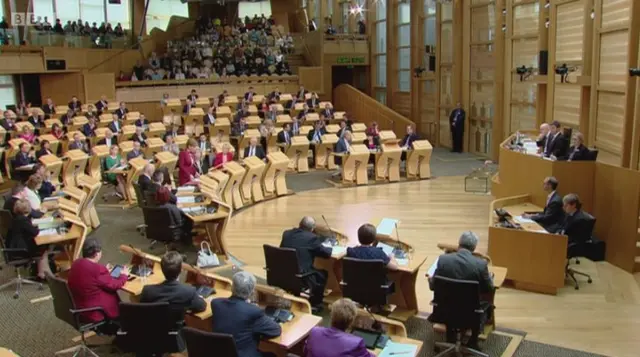 Nicola Sturgeon in the chamber