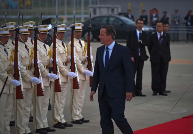 David Cameron in Japan for G7 summit