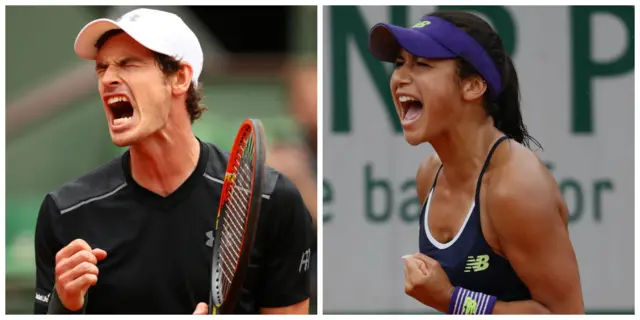 Andy Murray and Heather Watson