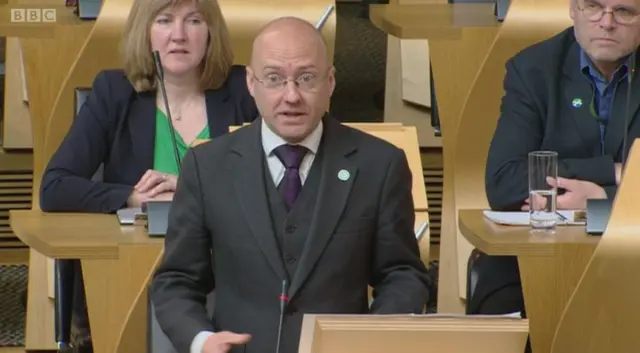 Scottish Green Party co-convener Patrick Harvie