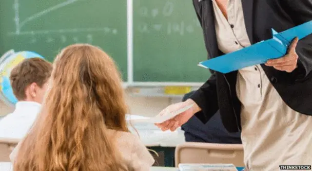 Teacher in classroom