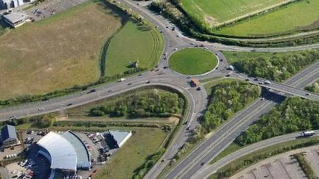 Postwick hub from the air