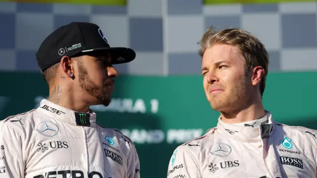 Rosberg and Hamilton