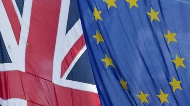 UK and EU flags