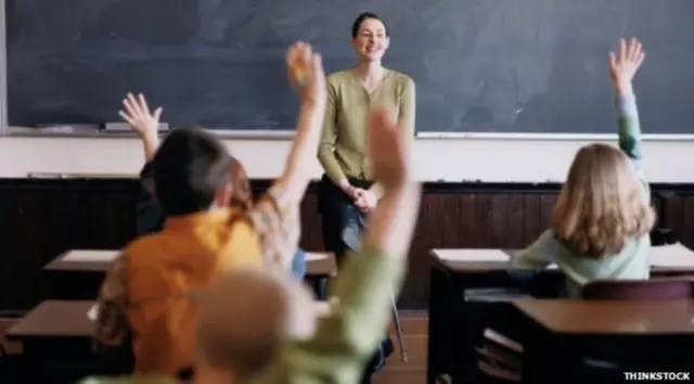 Teacher in classroom