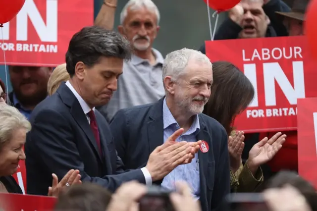 Ed Miliband and Jeremy Corbyn