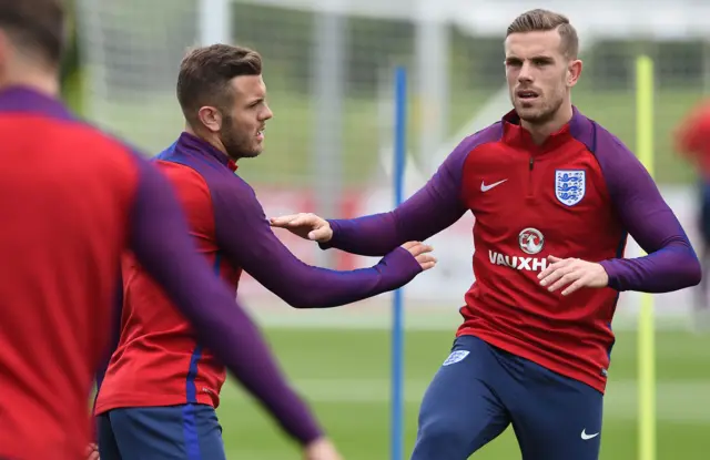 Jack Wilshere (left) and Jordan Henderson