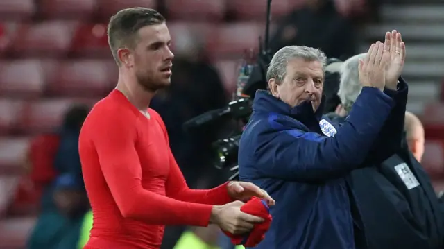 Jordan Henderson and Roy Hodgson