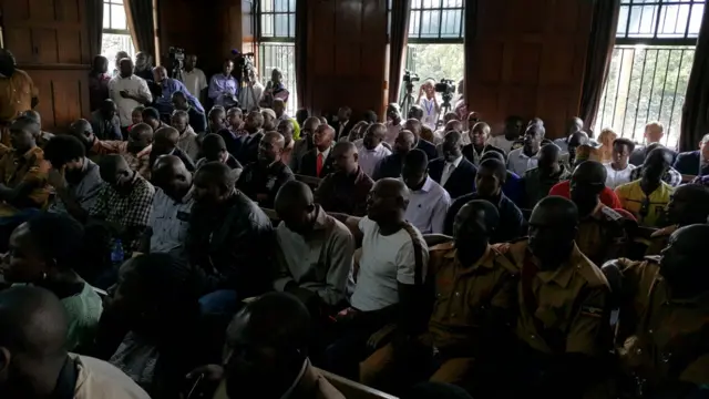 Scene in court on Thursday