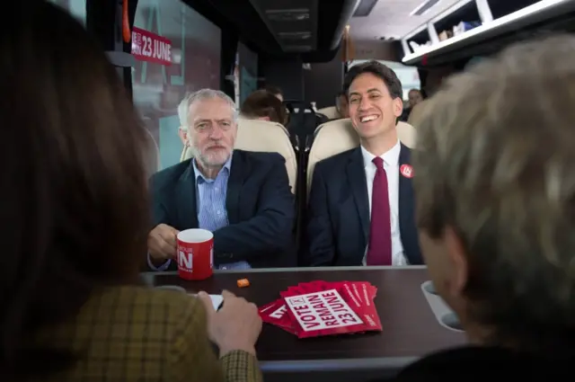 Jeremy Corbyn and Ed Miliband